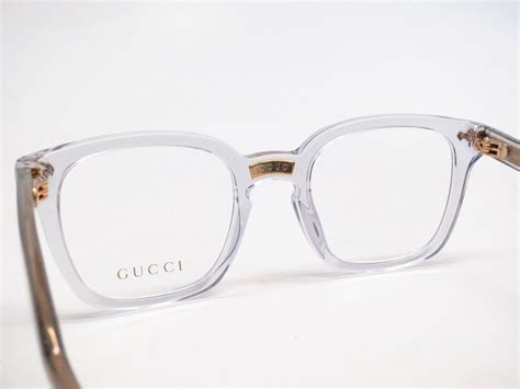 gucci grey transparent glasses|clear yellow Gucci glasses.